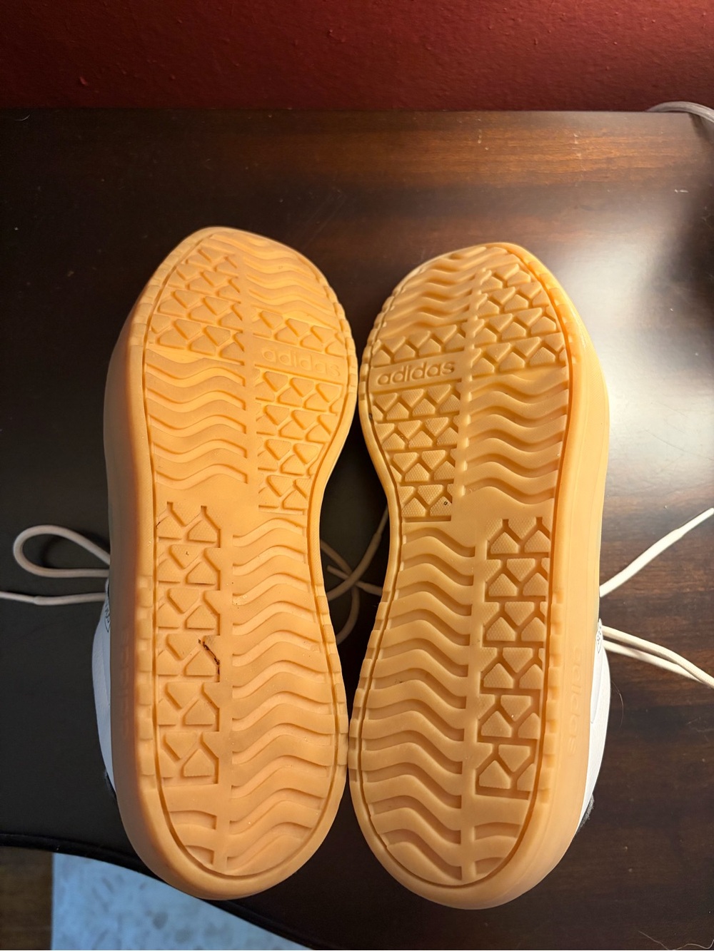Adidas VL Court Bold Sneakers White/Black Gum Sole Women’s 9 - Picture 4 of 4